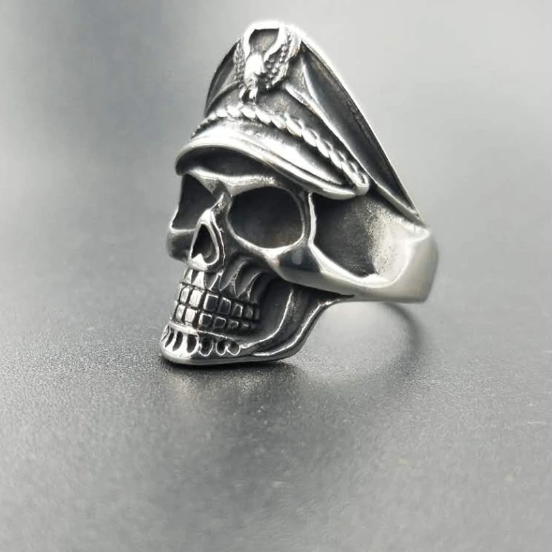 eagle head skull men rings for American Navy  (4)