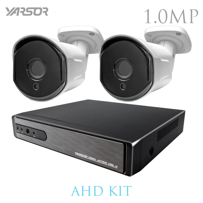 

AKT1002LE 2CH 1080N 5in1 AHD DVR Kit CCTV System HD P2P Security Surveillance Set 2PCS 720P AHD Outdoor Bullet IR Camera