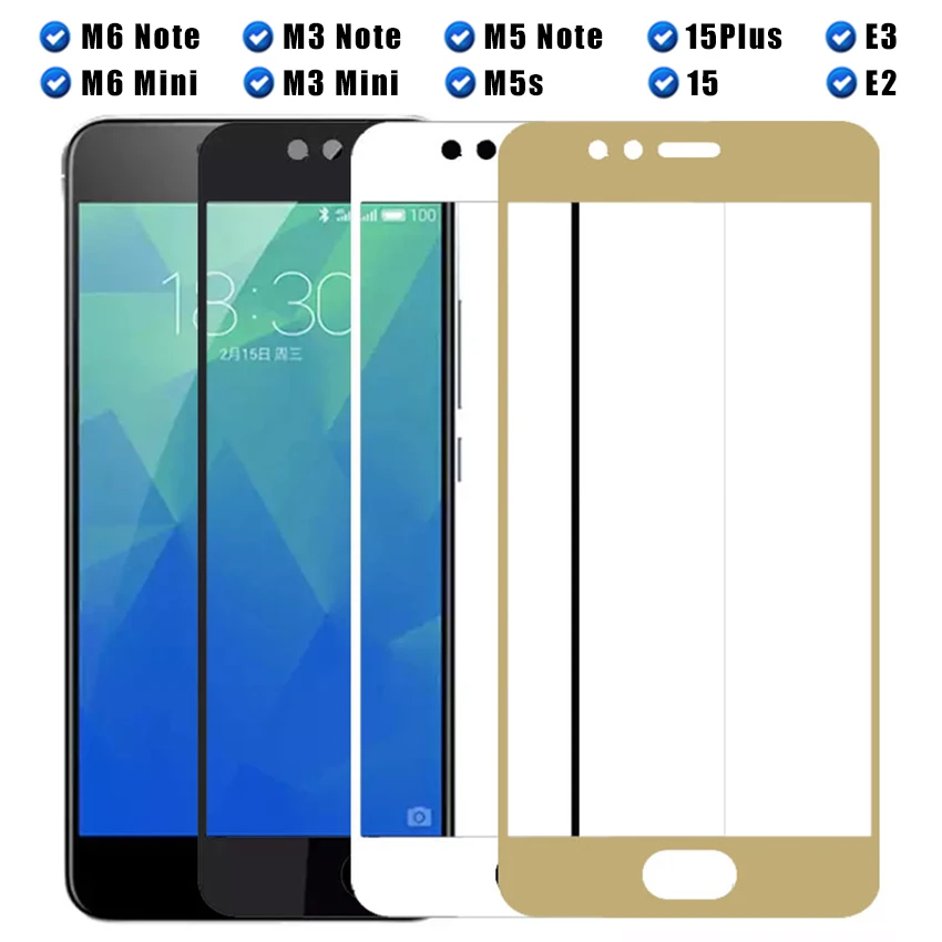 Защитное стекло для Meizu M5s M6 Note M5 M3 Mini 15 Plus E2 E3 Защитная пленка экрана M 3 5 S 6 E 2 Maisie