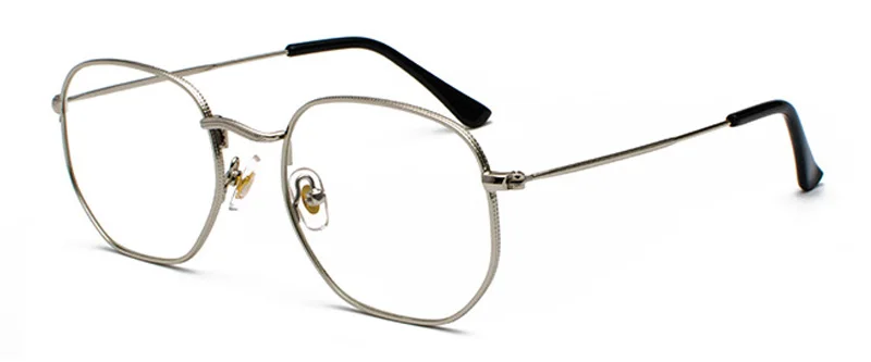 SHAUNA Ретро Женские квадратные солнцезащитные очки Классические мужские очки оправа - Цвет линз: Silver Clear