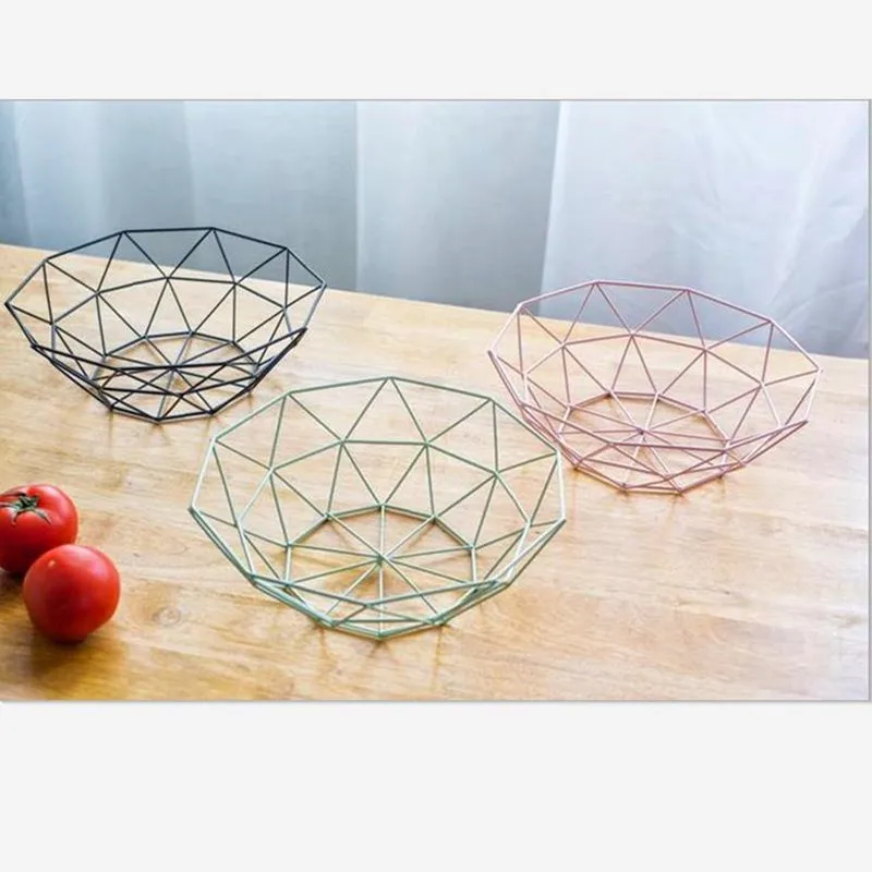 

Mental Snack Storage Food Storage Holder Plate Iron Tray Moder Style Home Decoration Tool Accessories Kitchen Storage Tray