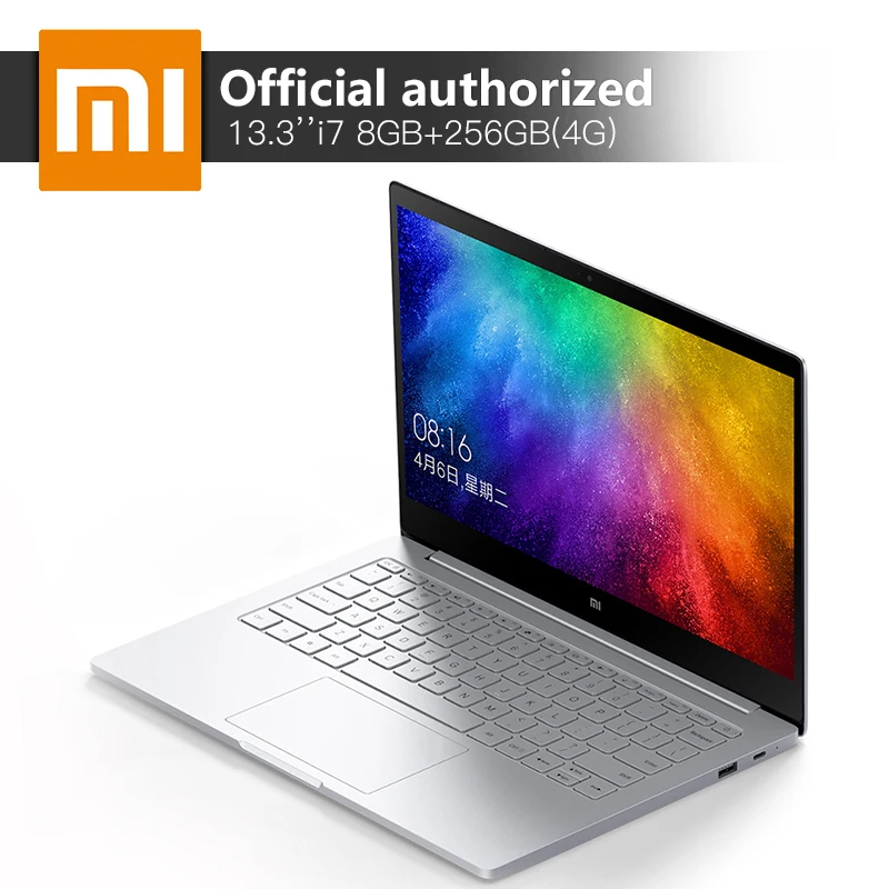 Original Xiaomi Notebook Air Intel Core i7-7500U 13.3'' 8GB DDR4 256GB SSD MI Computer 940MX 1GB GDDR5 Windows10 4G Laptop