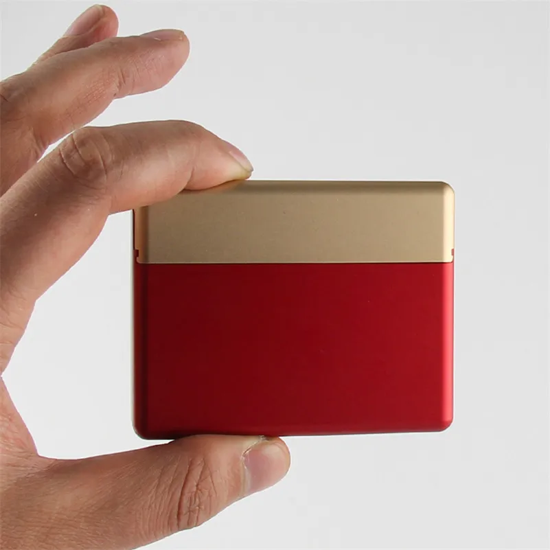 Tanie Światło ze stopu aluminium elektroniczny papieros sprawa dla Iqos Heets 18 otwór przesuwne typu wkład pudełko do przechowywania dla IQOS