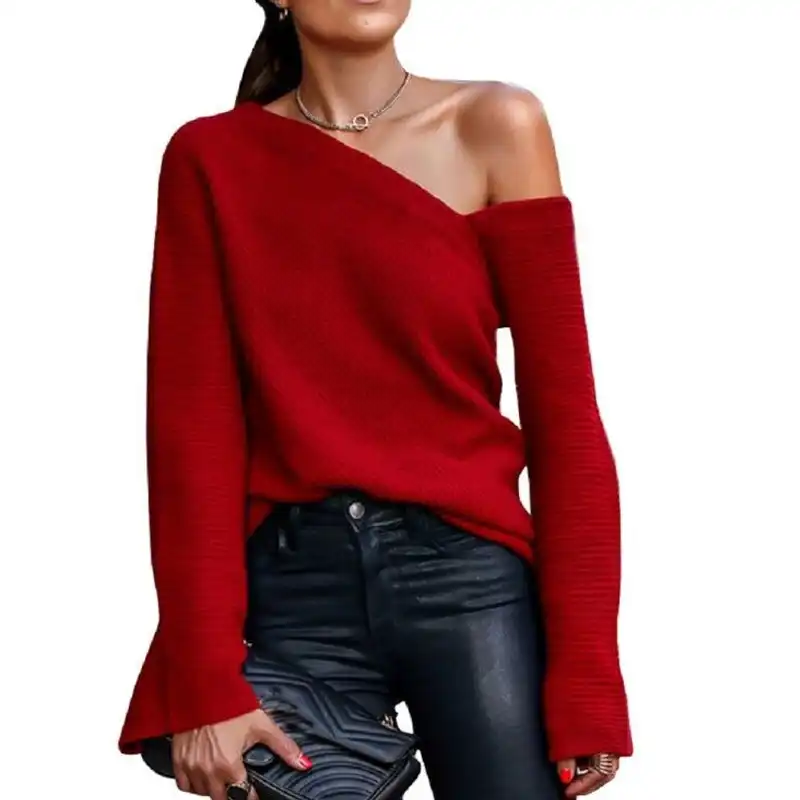 red long sleeve jumper