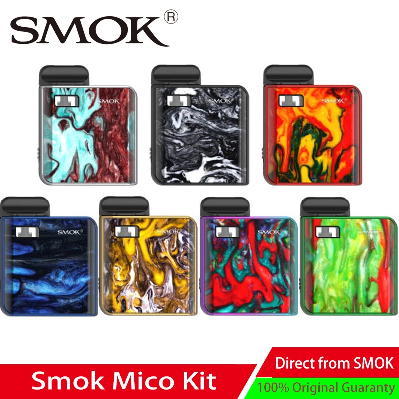 In stock SMOK Mico kit with 700mAh battery pod mod MTL vaping pod vape Electronic Cigarette 1.7ml pod system kit