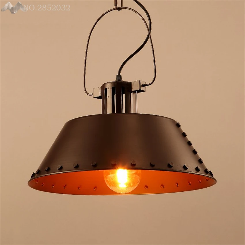 

LFH America Retro Loft Pendant Lights Iron Industrial Style Hanging Lamps for Cafe Bar Restaurant Living Room Decoration Fixture