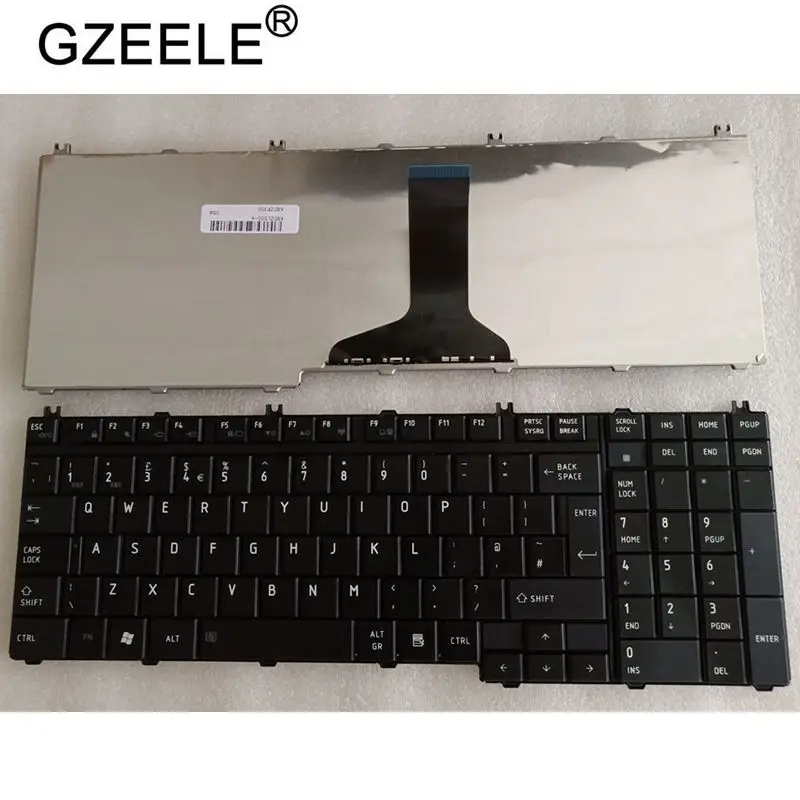 GZEELE новая английская клавиатура для ноутбука Toshiba Satellite A500 X200 X505 P200 P300 L350 L500 X500 X300 A500 A505 L350-170 L350-20G UK