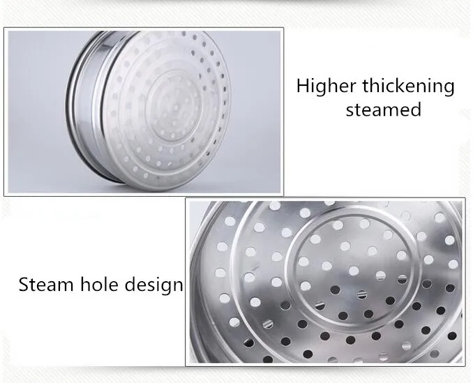 Универсальный/плита Нержавеющая сталь двойной суп Паром горшок двойного назначения многофункциональный пароход горшок уши горшок