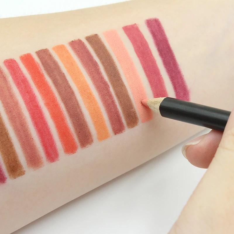 Imagic lipliner ручка мода прочного влаги Waterproof Lip Liner stick водонепроницаемый карандаш 12