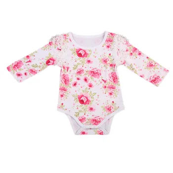 

Newborn Baby Boy Girl Long Sleeve Lace Floral Bodysuit Babies Flower Bodysuits Clothes Outfits Clothing