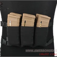 EMERSON высокоскоростная сумка для журналов с шестью поясными вставками эластичная резиновая сумка с подушками эластичная резиновая черная сумка EM6337BK