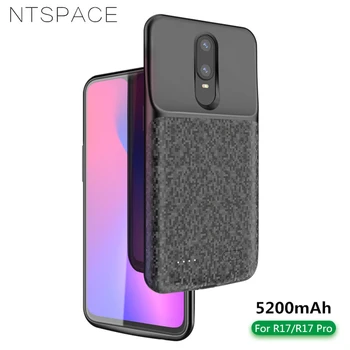 

NTSPACE 5200mAh Battery Charger Cases For OPPO R17 Pro Power Case Backup Power Bank Pack Charging Case For OPPO R17 Battery Case