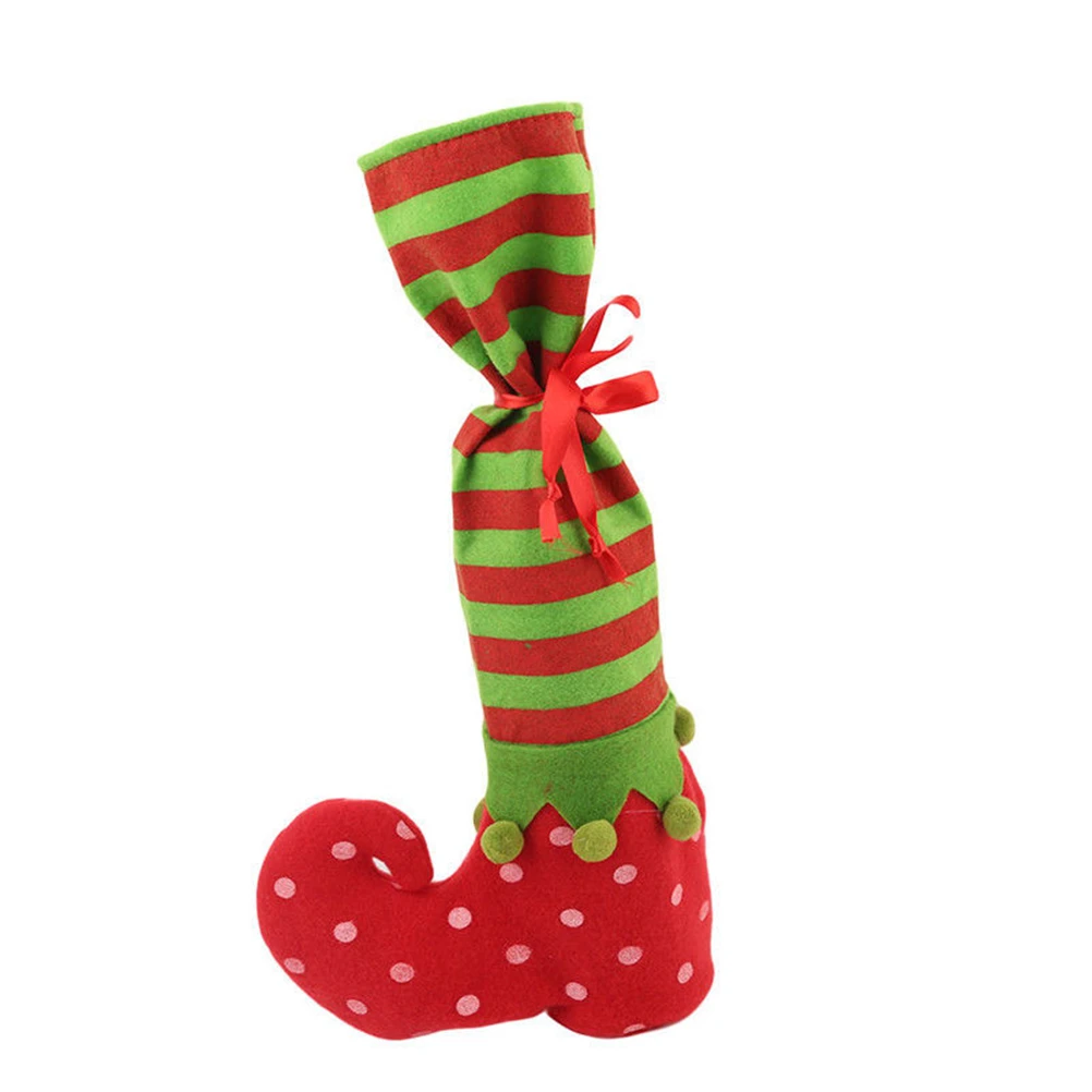 Lovely Xmas Santa Claus Elf Boot Shoes Christmas bags Hanging Candy Bag Gift for Decrations coin | Багаж и сумки