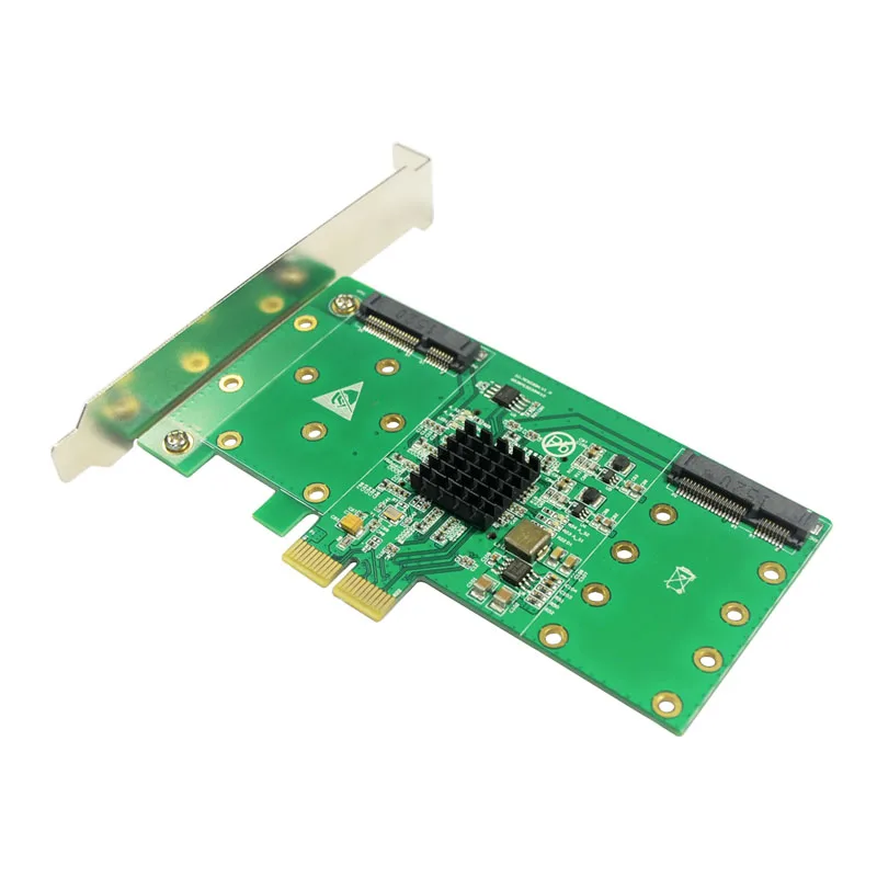 4 mSATA SSD PCI e 2 0 Hybrid Controller Card RAID0 RAID1 RAID10 Marvell HyperDuo PCI