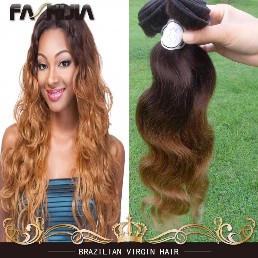 Cheap Brazilian Hair Weave Bundles 1b 33 27 Three Tone Natural