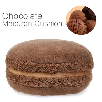 

macaroon cushion french macaron round cake pillow cushion MELLOW CHOCOLATE
