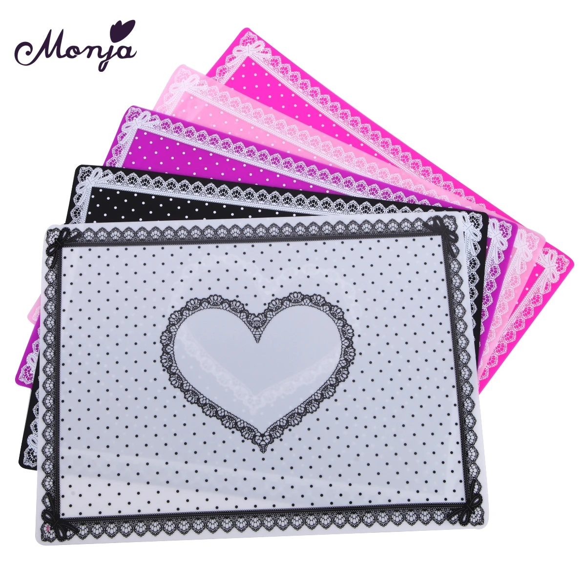 

Monja 5 Colors Nail Art Salon Practice Silicone Pillow Hand Holder Cushion Foldable Washable Lace Table Mat Pad Manicure Tool