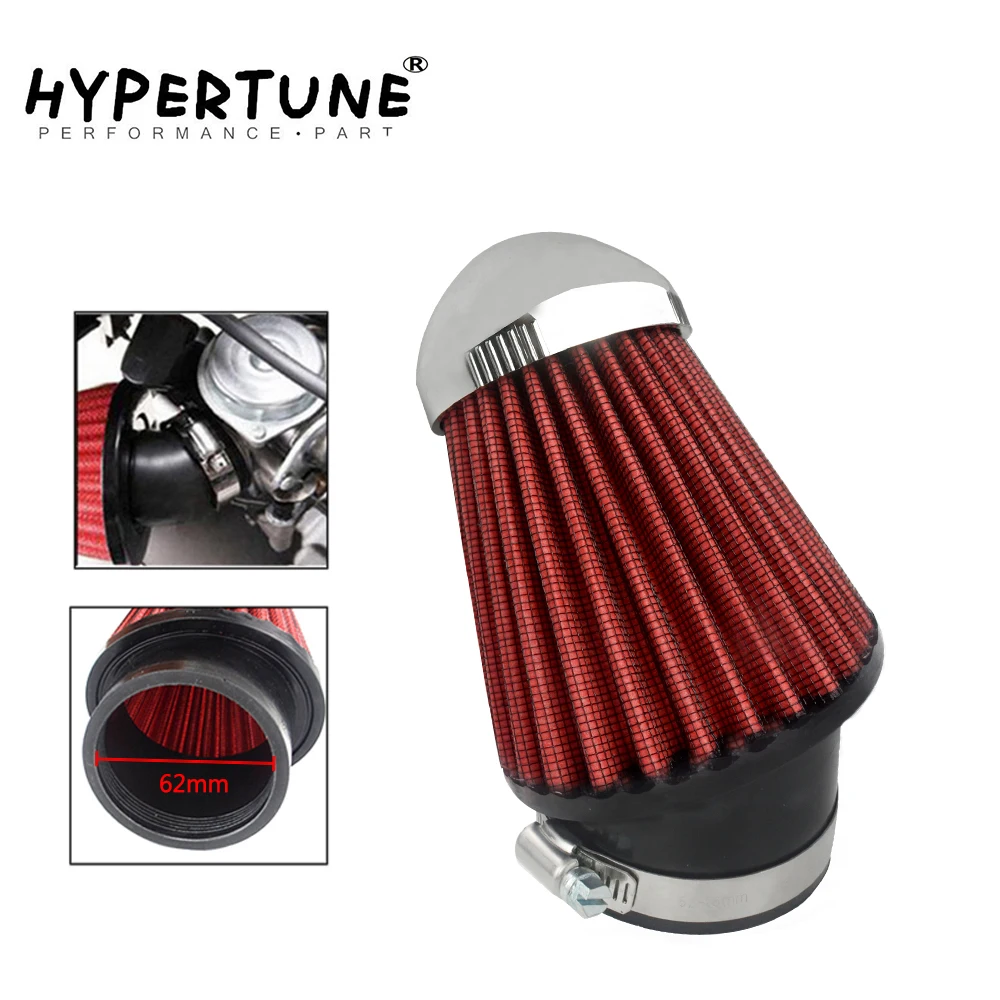 

Hypertune - Professional Motorcycles Mushroom Head Air Intake Filter Cleaner 62mm RED HT-AIT23