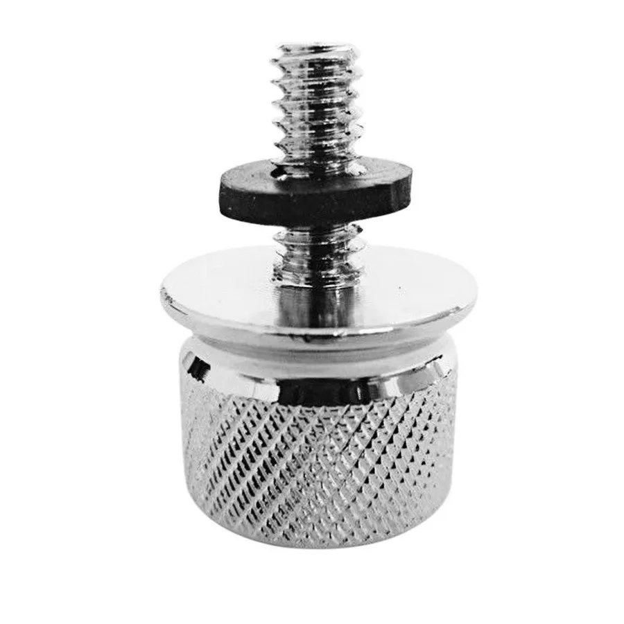 New 2 Pcs/Lot Chrome Motorcycle Bolt Billet Aluminum Knurled Seat Bolt