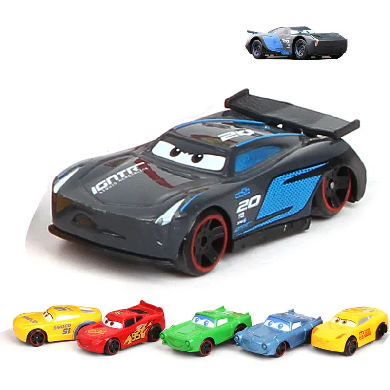 

Disney Pixar Cars 3 New Lightning McQueen Jackson Storm Smokey Diecast Vehicle Metal Car Model Birthday Gift Toy For Kid Boy