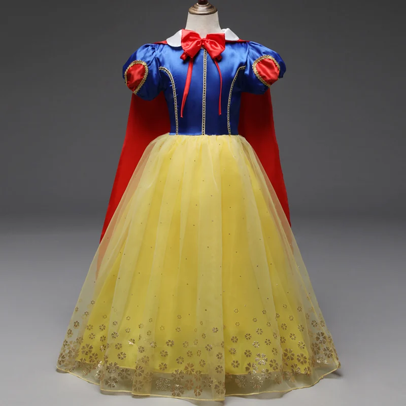 Детские праздничные платья для девочек; карнавальный костюм принцессы Рапунцель; платья Белоснежки Эльзы на Хэллоуин; Детские платья для девочек