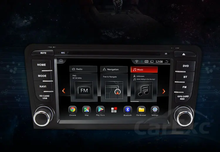 Best Android 9.0 Octa Core 7 Inch Car DVD Player Stereo System For Audi A3 S3 With 3G WIFI Canbus Radio FM AM Radio GPS Navigation 7