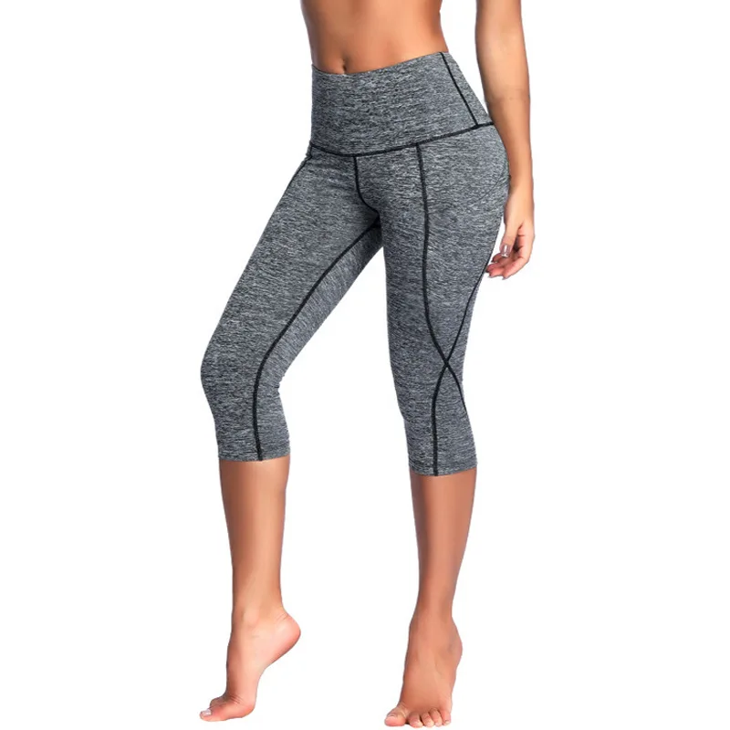 

LAISIYI Women's Fashion Seamless Leggings Ladies Athleisure Sportswear Pants With Pocket High Waist Solid Fitness Leggings