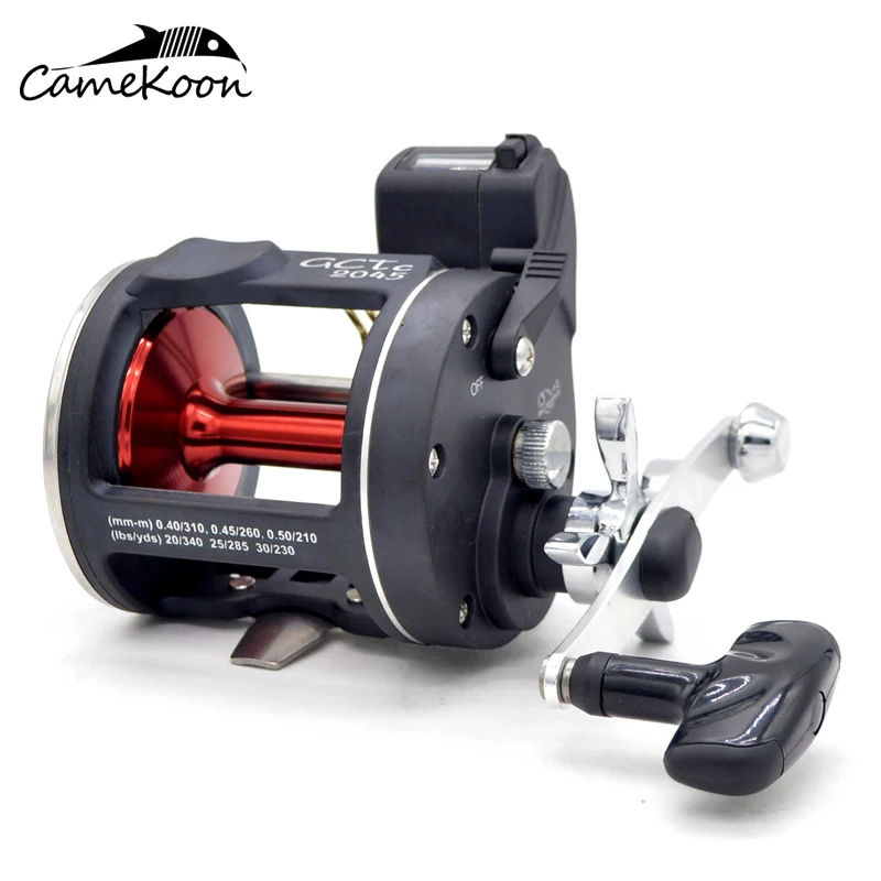 Обычная круглая Рыболовная катушка CAMEKOON для соленой воды со звездным Фрикционом