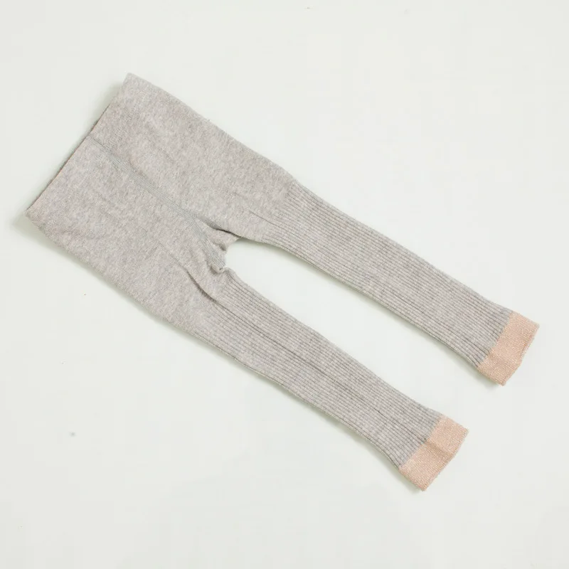 Леггинсы для девочек детская одежда брюки для девочек весенне-осенние штаны хлопковые детские обтягивающие штаны, Roupas infantis menina, для детей от 1 до 10 лет - Цвет: Grey Leggings
