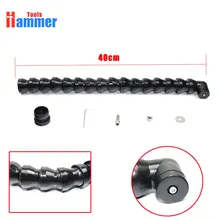 

black plastic gooseneck pipe for pdr light flexible stand for pdr lamp good for DIY lamp good stand