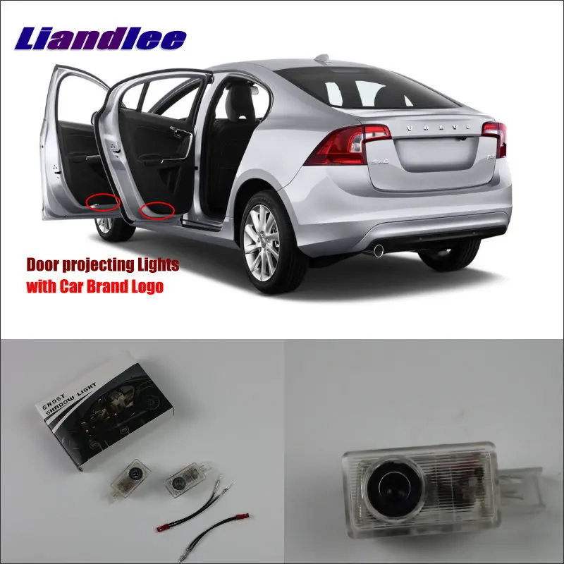 

Liandlee Plug and Play Car Courtesy Doors Lights For Volvo S60L 2014 / Led Brand Logo Projector Welcome Light Ghost Shadow Lamp