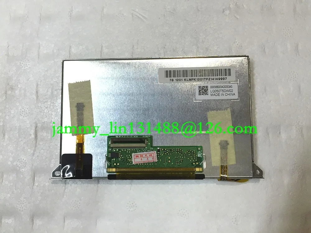 Original 5inch LCD display LQ050T5DW02 with touch panel for car GPS navigation LCD for FIAT