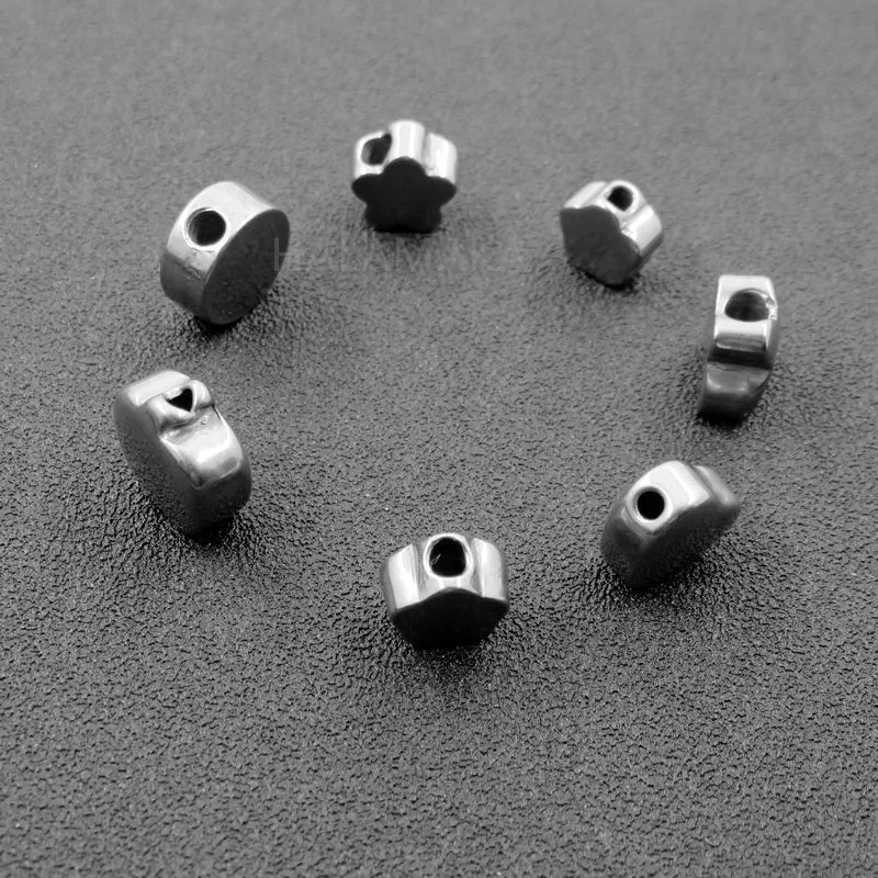 HALAMAKA Stainless Steel Bracelet Beads Jewelry Spacer Connectors DIY