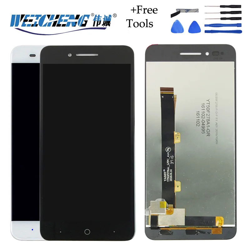 

WEICHENG 5" good quality For ZTE Blade A612 LCD Display +Touch Screen Assembly For zte a612 lcd +free tools
