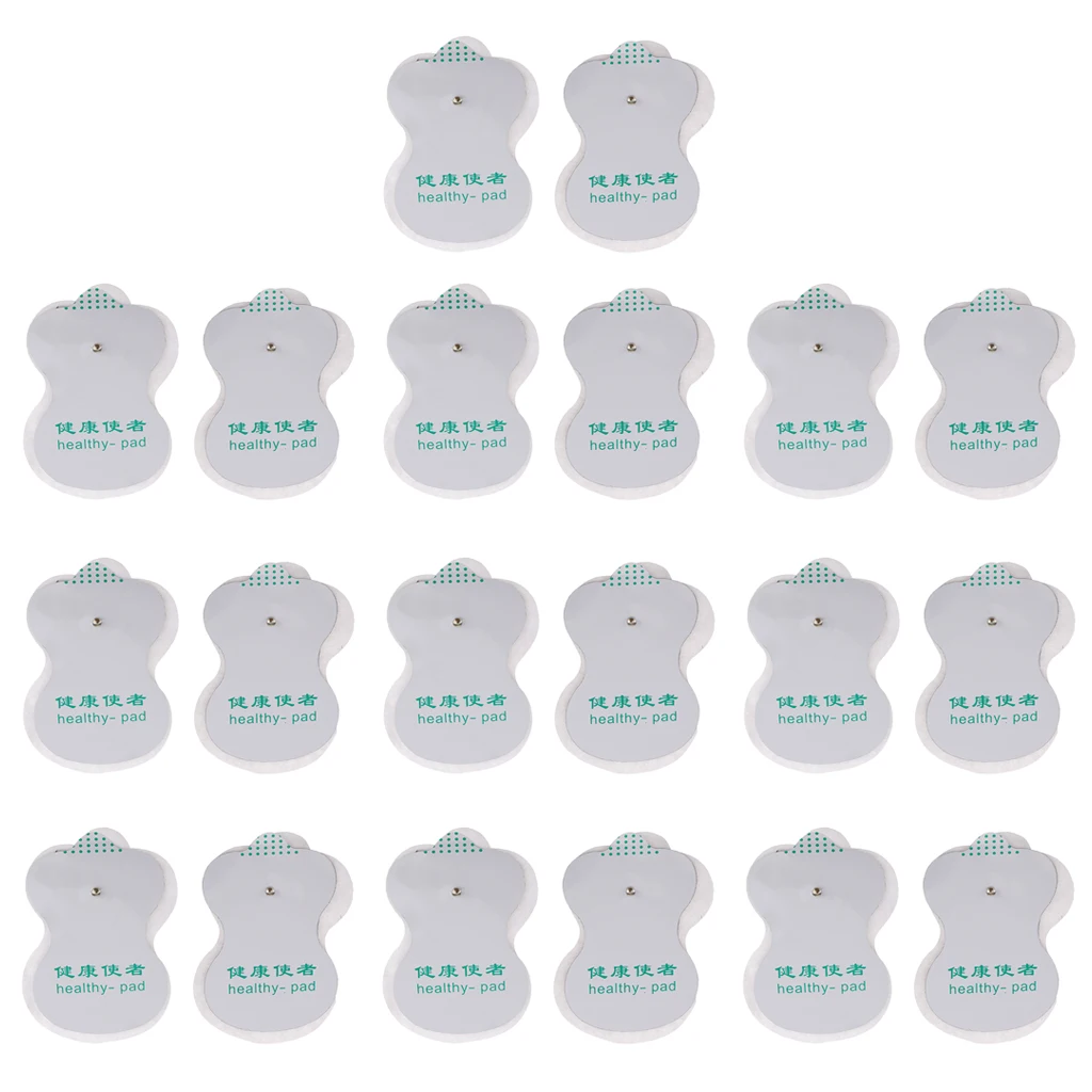 10 Pairs Reusable Replacement Pads Electrode Massage Patches for Acupuncture Digital Therapy Massager Machine Sticky Pad