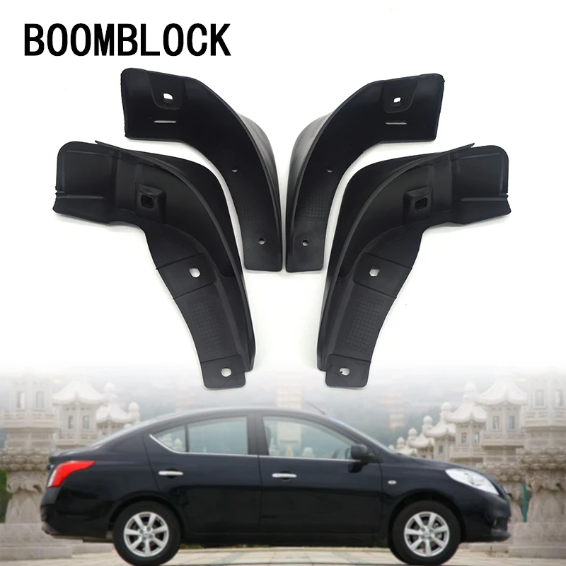 

BOOMBLOCK Car Front Rear Mudguards For Nissan Versa Sedan 2012 2013 2014-2017 Latio Almera (AU) Accessories Mudflaps Fenders