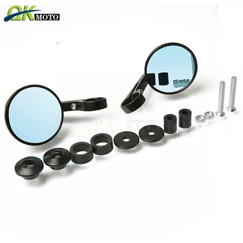 

Universal Motorcycles Rearview Mirrors Grip Ends Mirrors For For HONDA CBR 600RR 1000RR 250 500R yamaha ybr 125 vespa gts 300