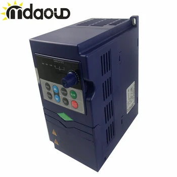 

0.75kw/ 1.5kw /2.2kw 220v VFD Inverter Frequency Converter 3P 220V/110V Output CNC Spindle motor speed Control VFD Converter