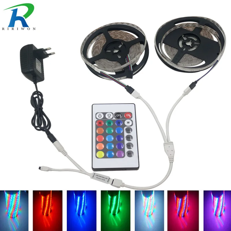 5M 10m 15m RGB Led SMD 5050 2835 LED Strip Light Diode Tape Flexible Strip Waterproof DC12V Adapter EU Led Strip RGB Controller 5M 10m 15m RGB Led SMD 5050 2835 LED Strip Light Diode Tape Flexible Strip Waterproof DC12V Adapter EU Led Strip RGB Controller