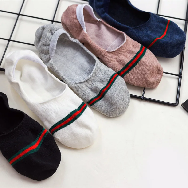 

1 Pair Unisex Men's Socks Cotton Stripe Boat Socks All Season Spring Autumn Male Casual Harajuku Breathable Men Ankle Sock Meias