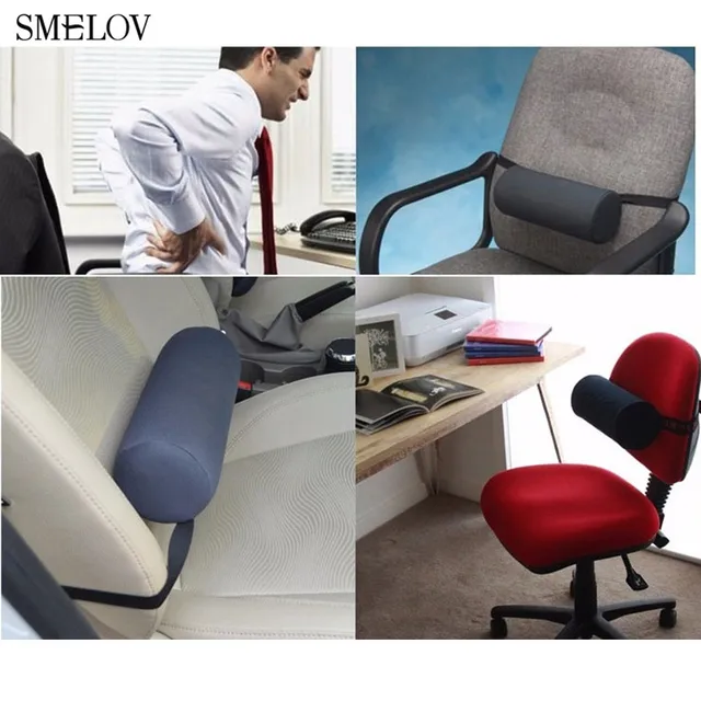 Lumbar Roll Protector Back Support Pillow Office Chair Lumbar Roll Protector Back Support Pillow Office Chair Mager Cushion Cylinder Car Seat