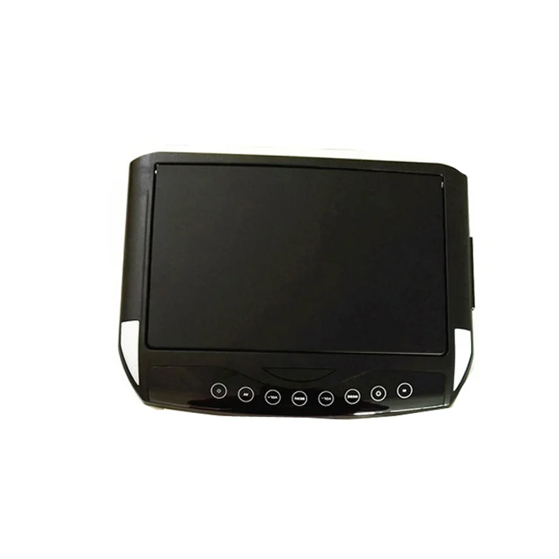 MP5 плеер 10,1 дюймов HD цифровой экран сенсорные клавиши откидной на крышу монитор Встроенный динамик накладные мультимедийные ТВ в автомобиле - Цвет: Черный