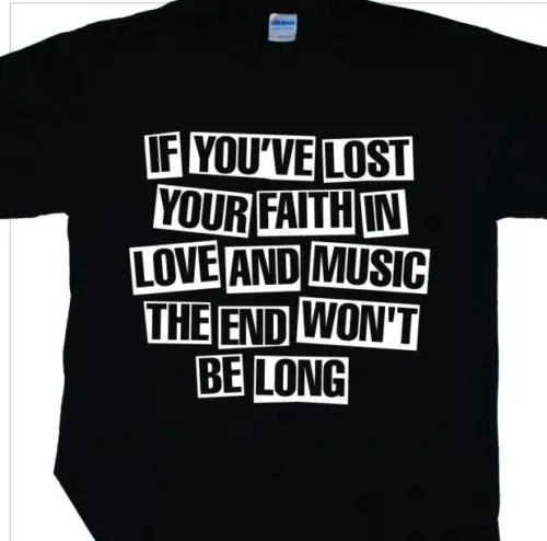Lost Your Faith in Love and Music' инди-футболка вдохновленная Libertines Хлопковая мужская