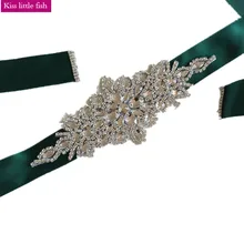 XW33 свадебные пояса с кристаллами Свадебные пояса для торжественное платье