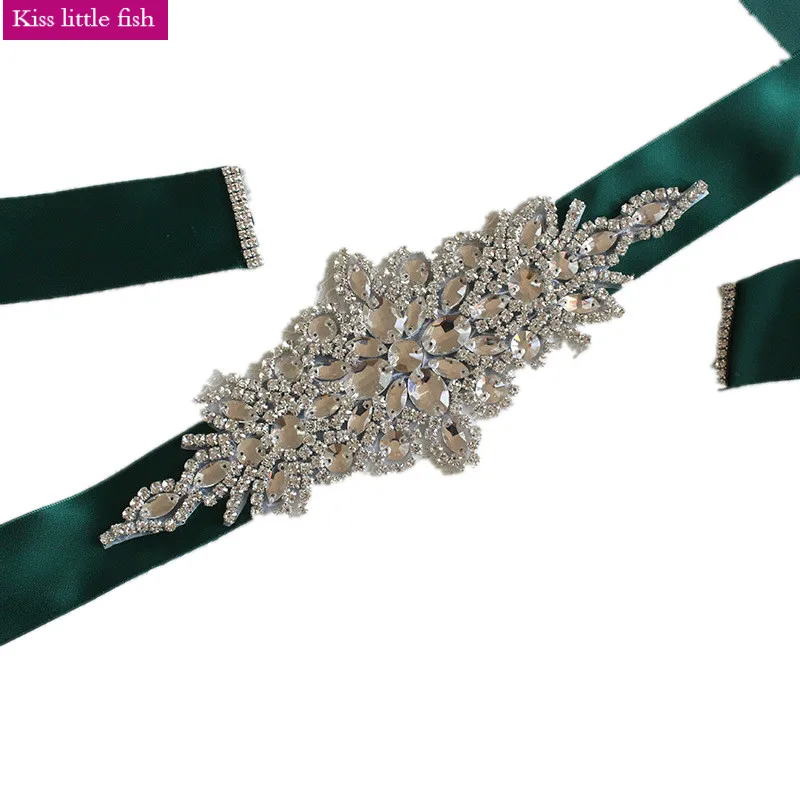 

XW33 Free shipping bridal belts with crystals bridal belt belt for wedding dress