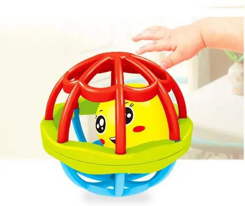 

Baby early education puzzle mouth soft rubber ball baby rattles bathing toys
