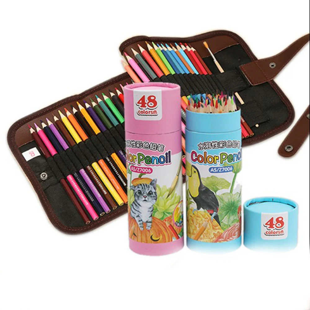 Kopen Goedkoop 48 Kleuren Veilig Niet Giftig Lood Water Oplosbare Kleurpotlood Aquarel Potlood Set Met Pen Gordijn Voor Schrijven Tekening Art Supplies Online Gbtbkoop