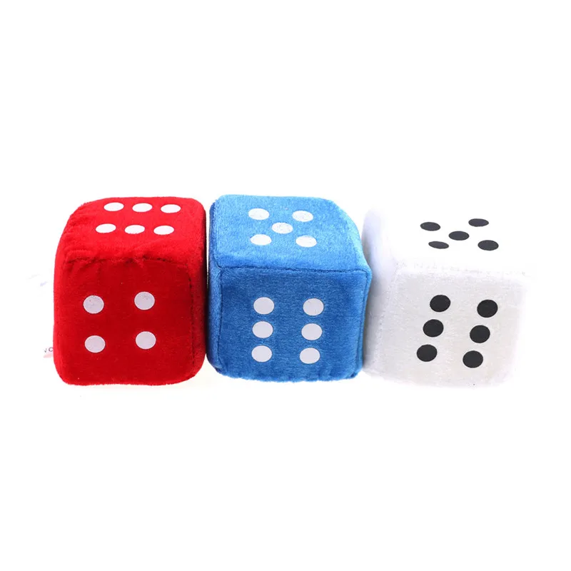 Красочный плюшевый кулон автомобильные кости Craps JDM подвески подвесные