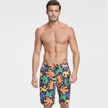 Мужские пляжные шорты для серфинга купальный костюм боксеры купальный костюм плавки на шнурке Купальник Одежда для пляжа узор