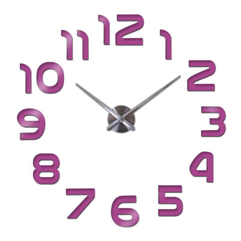 Новинка часы настенные часы horloge 3D DIY акриловые зеркало Наклейки украшения дома Гостиная кварцевые иглы